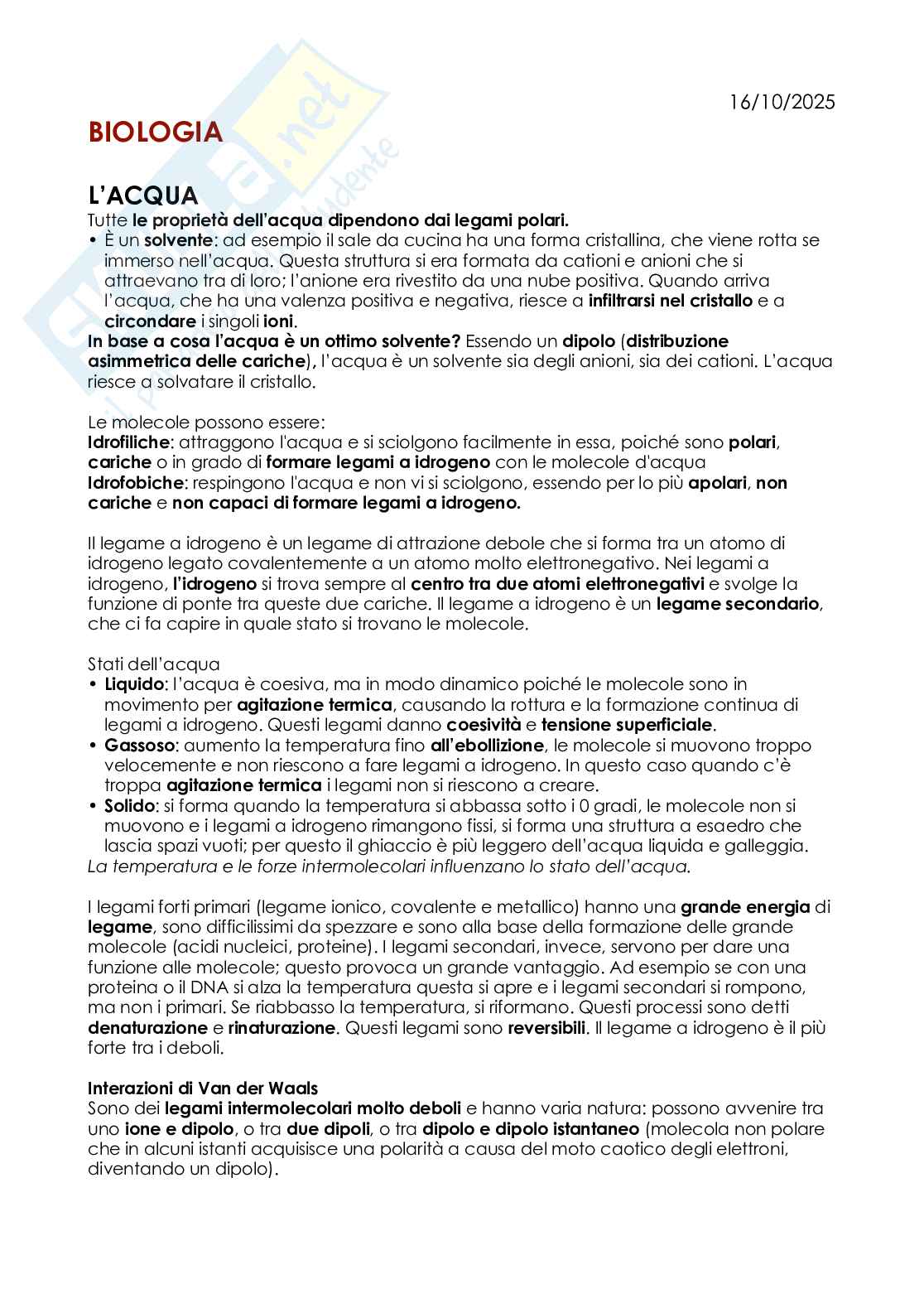 Biologia  Pag. 1