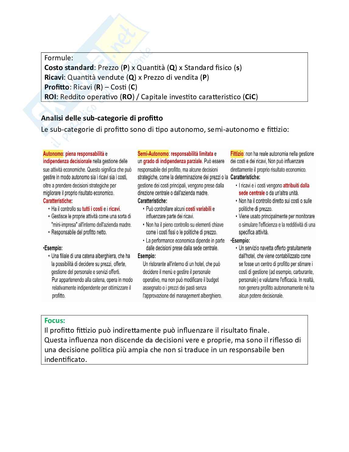 Programmazione e controllo delle imprese turistiche - Teoria, parte 1 - I sistemi manageriali della pianificazione e del controllo Pag. 31