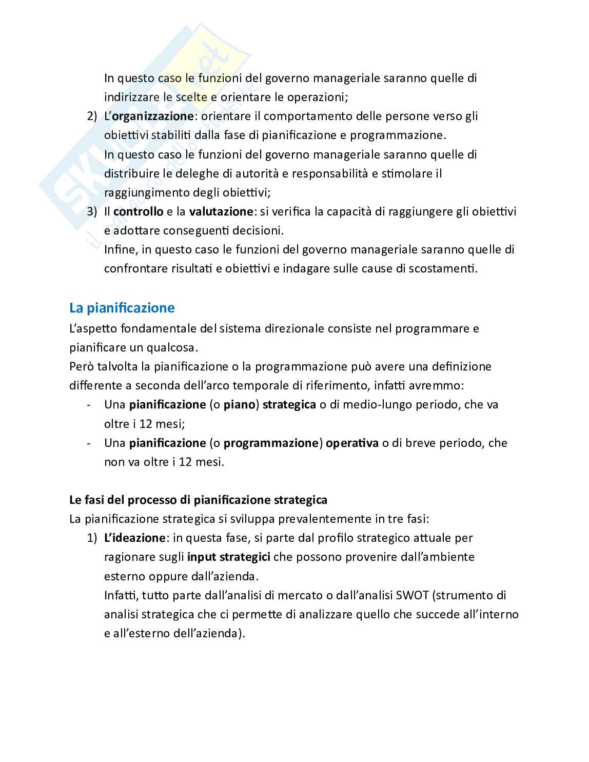 Programmazione e controllo delle imprese turistiche - Teoria, parte 1 - I sistemi manageriali della pianificazione e del controllo Pag. 6