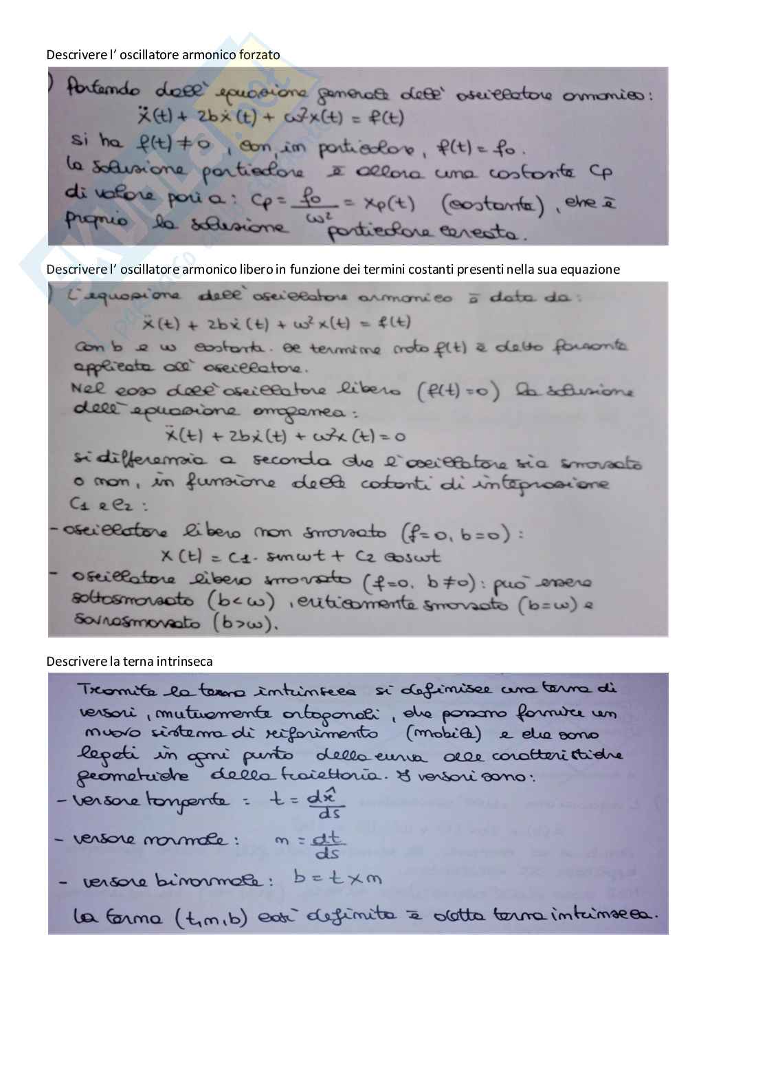 Risposte aperte paniere di meccanica razionale e statica Pag. 2