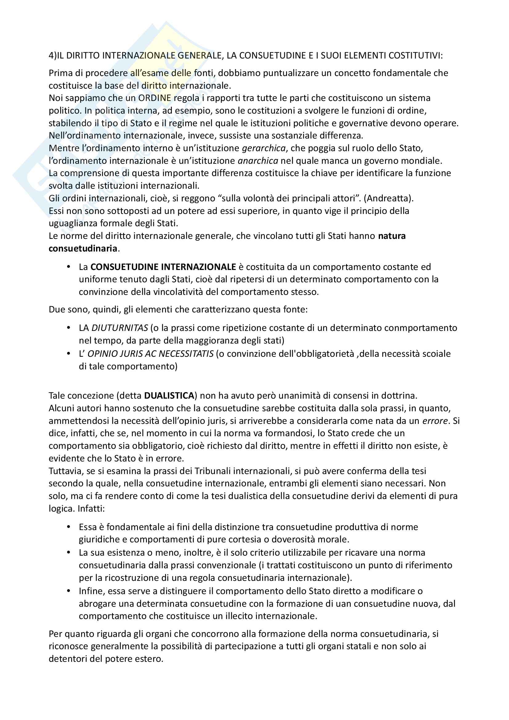 Prima parte libro Conforti "Diritto Internazionale 2" Pag. 1