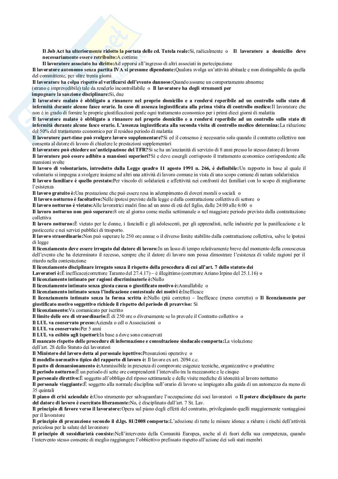 Paniere nuovo (2026) di Diritto del lavoro  Pag. 6