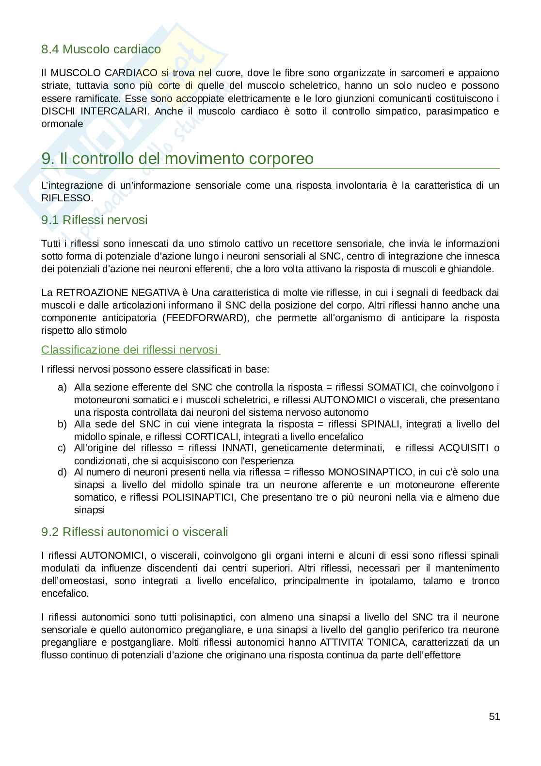 Appunti parte di Fisiologia umana  Pag. 51