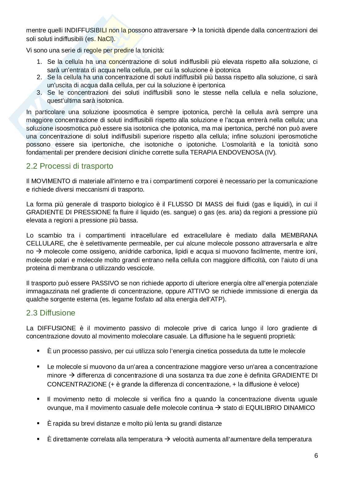 Appunti parte di Fisiologia umana  Pag. 6