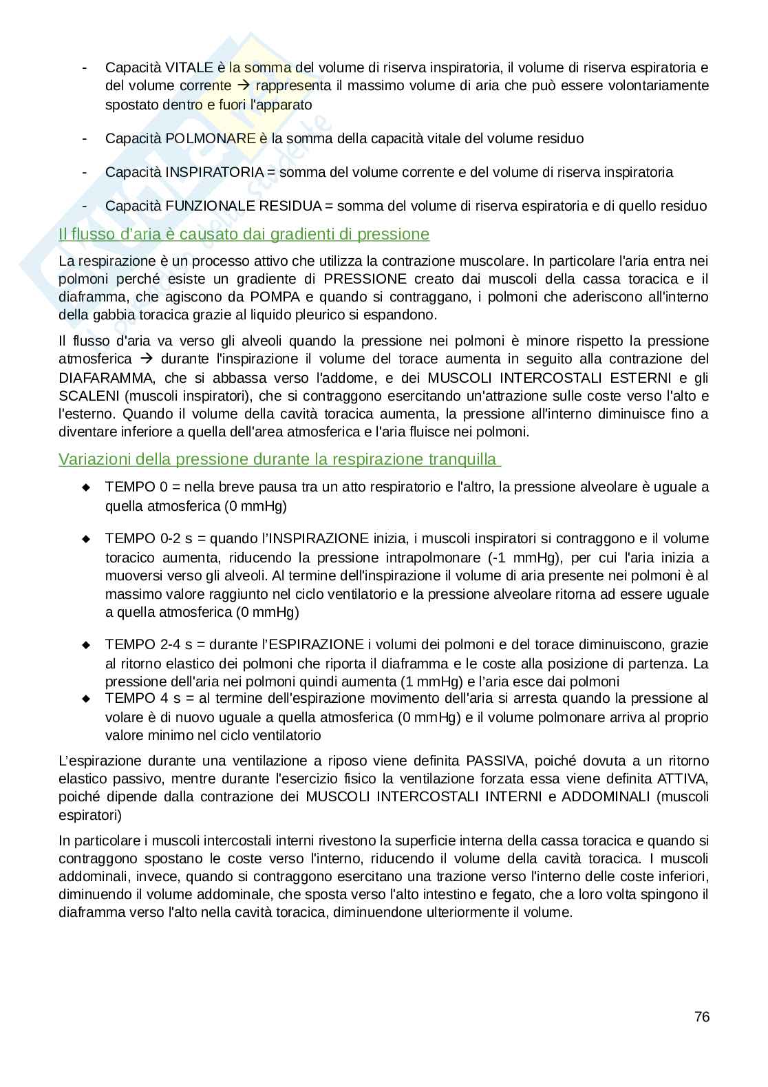Appunti parte di Fisiologia umana  Pag. 76
