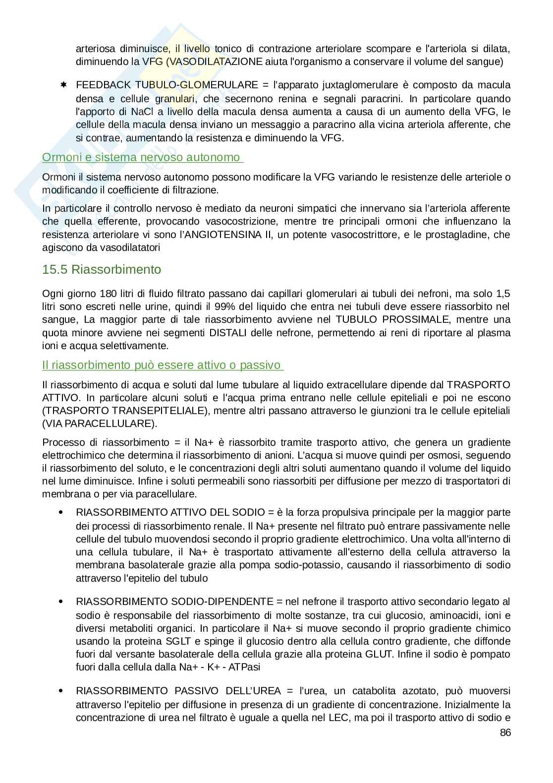 Appunti parte di Fisiologia umana  Pag. 86