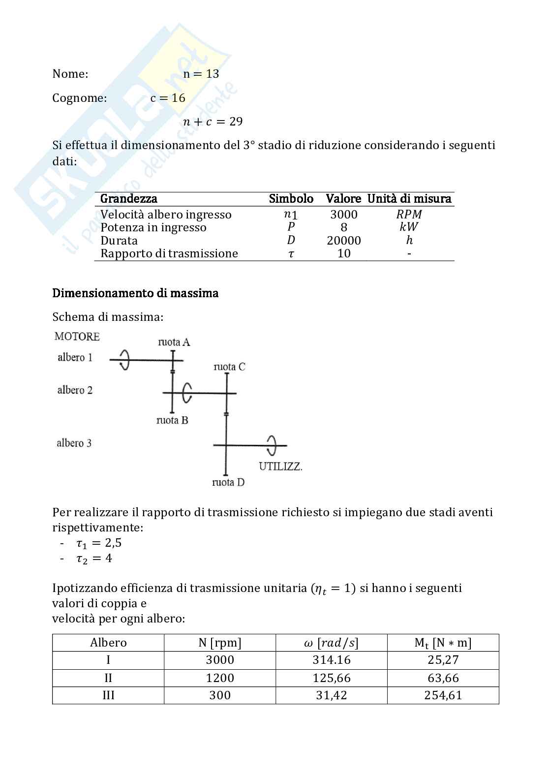 Tavola del riduttore Pag. 2