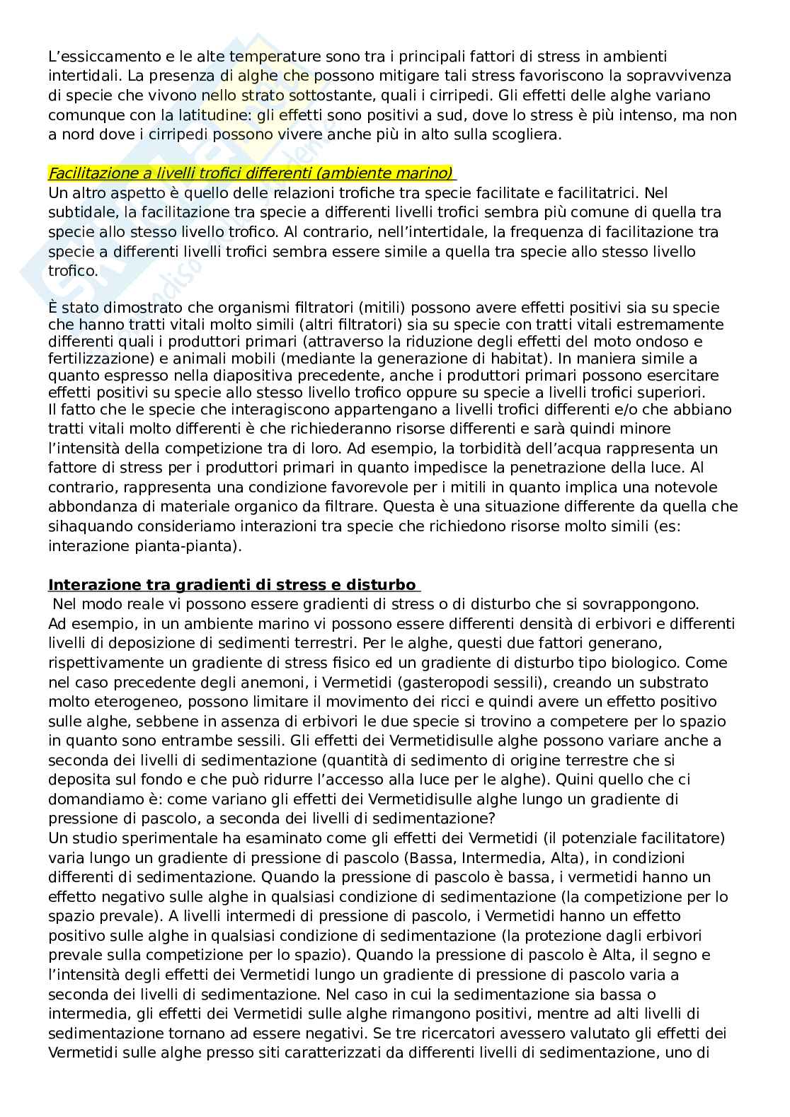 Appunti di ecologia per le scienze biologiche, teoria ed esercizi Pag. 36