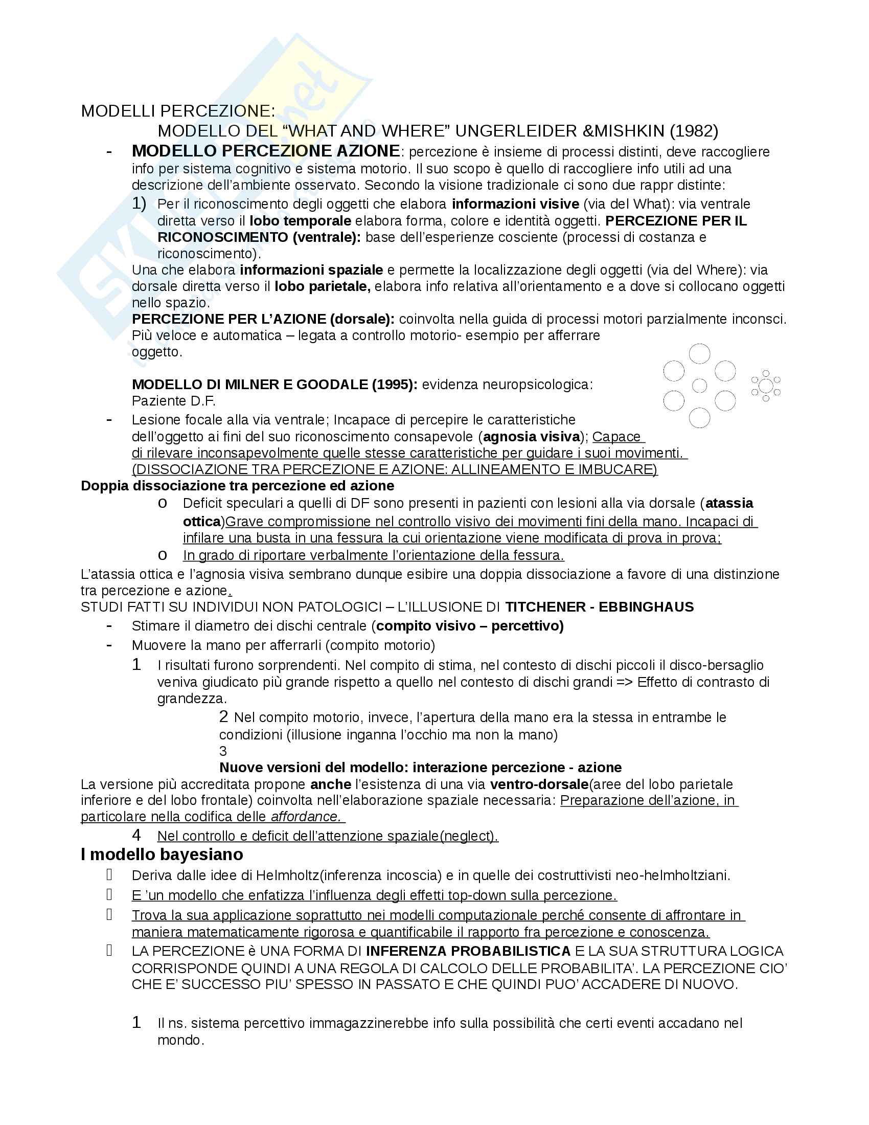 Riassunto esame Psicologia generale, docente Ricciardelli, libro consigliato Psicologia generale, Paolo Cherubini Pag. 26