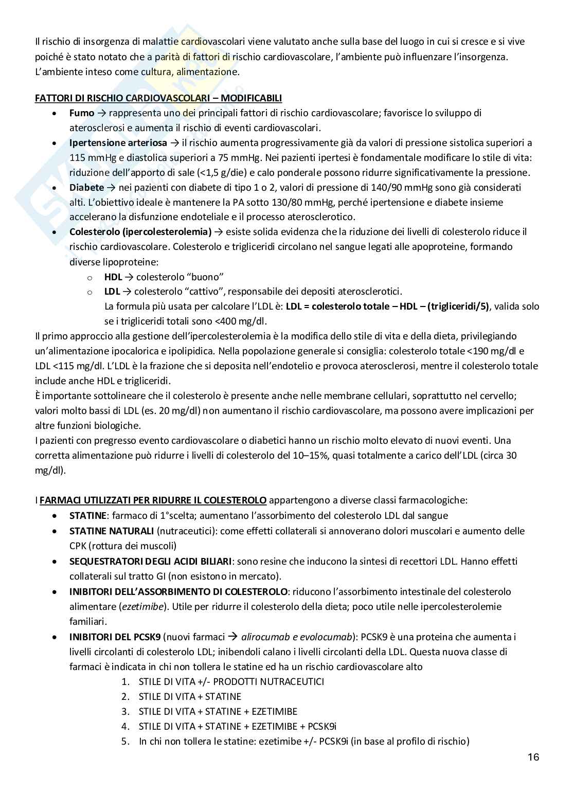 Malattie apparato cardiovascolare Pag. 16
