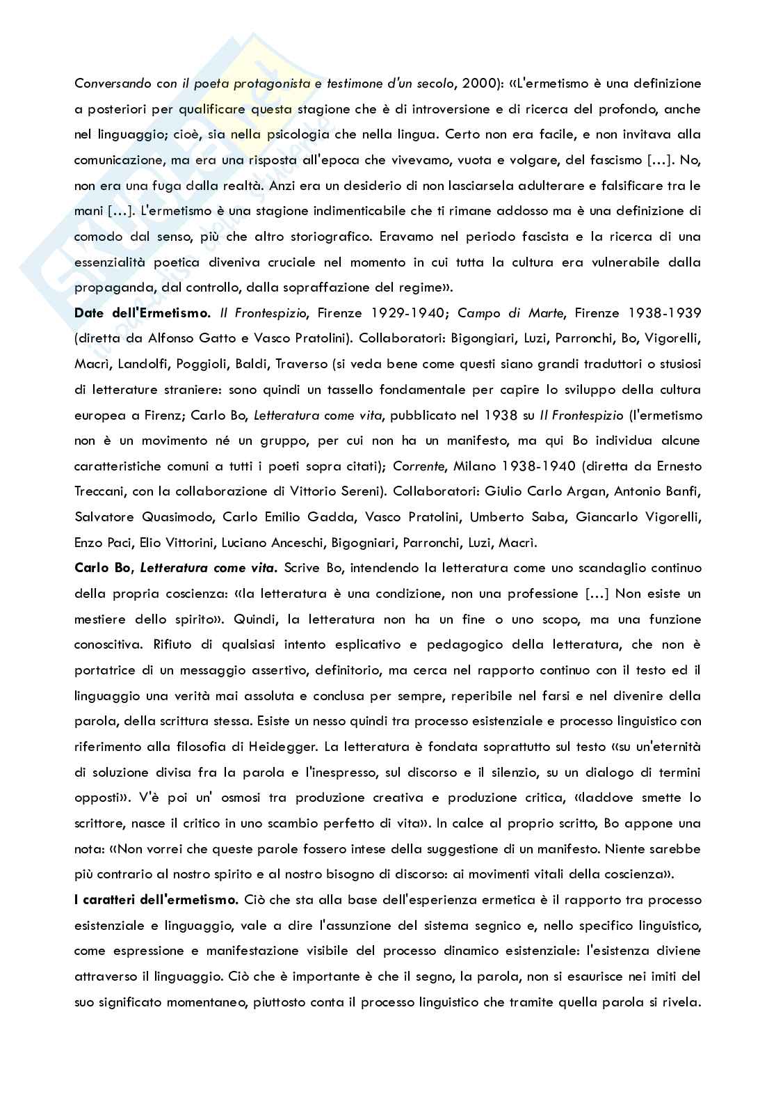 Appunti  Letteratura italiana moderna e contemporanea (Neosperimentalismo e Neoavanguardia) Pag. 11