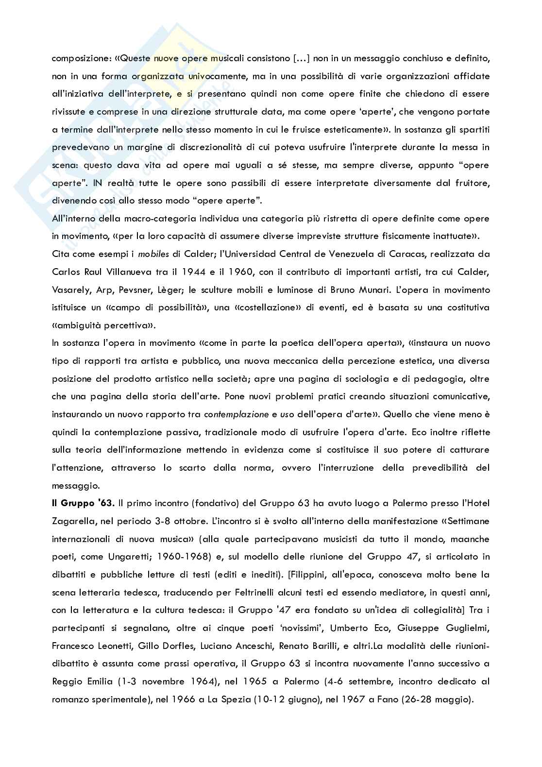 Appunti  Letteratura italiana moderna e contemporanea (Neosperimentalismo e Neoavanguardia) Pag. 56