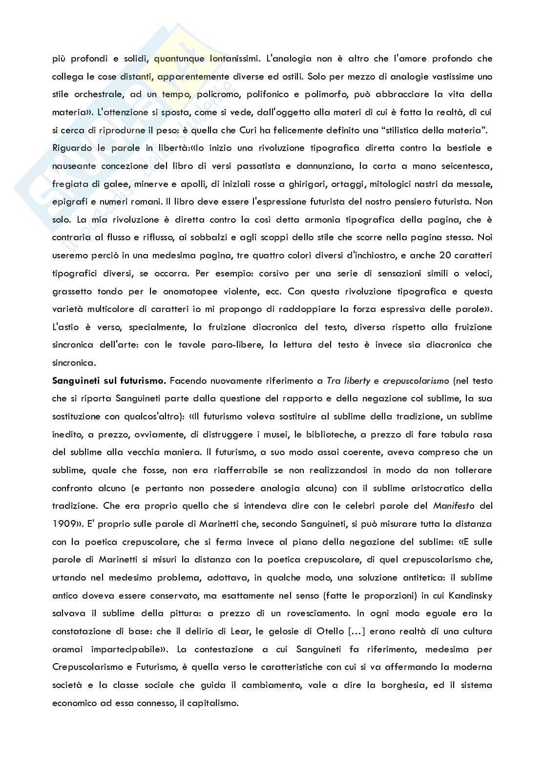 Appunti  Letteratura italiana moderna e contemporanea (Neosperimentalismo e Neoavanguardia) Pag. 6