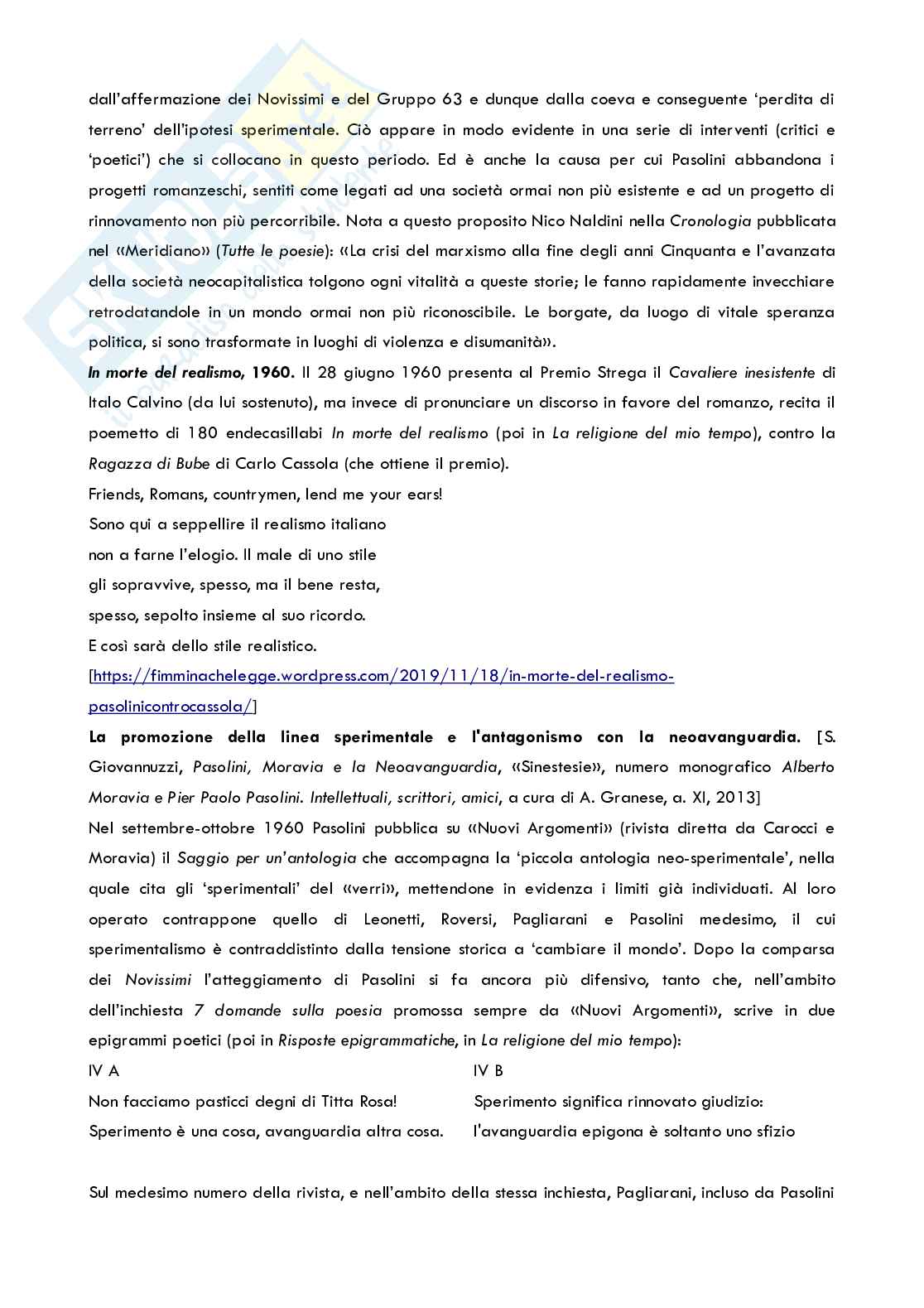 Appunti  Letteratura italiana moderna e contemporanea (Neosperimentalismo e Neoavanguardia) Pag. 61