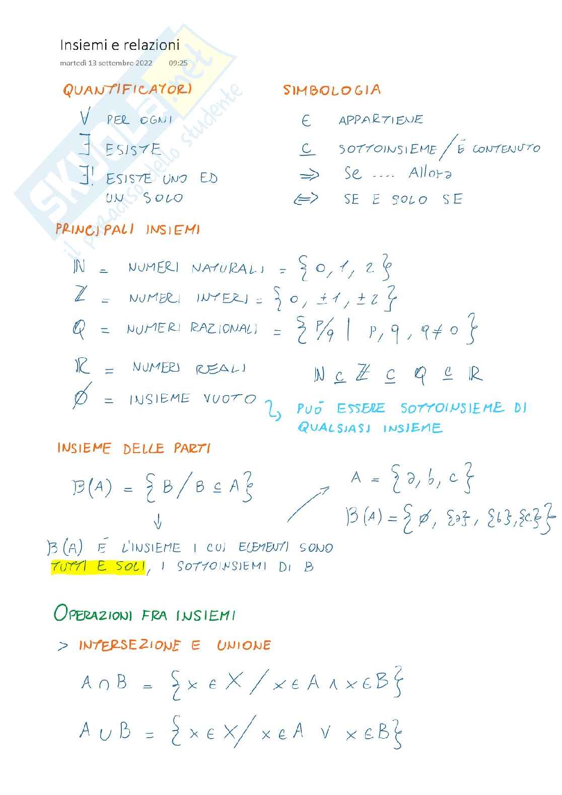 Appunti esame Geometria, parte di algebra lineare Pag. 2