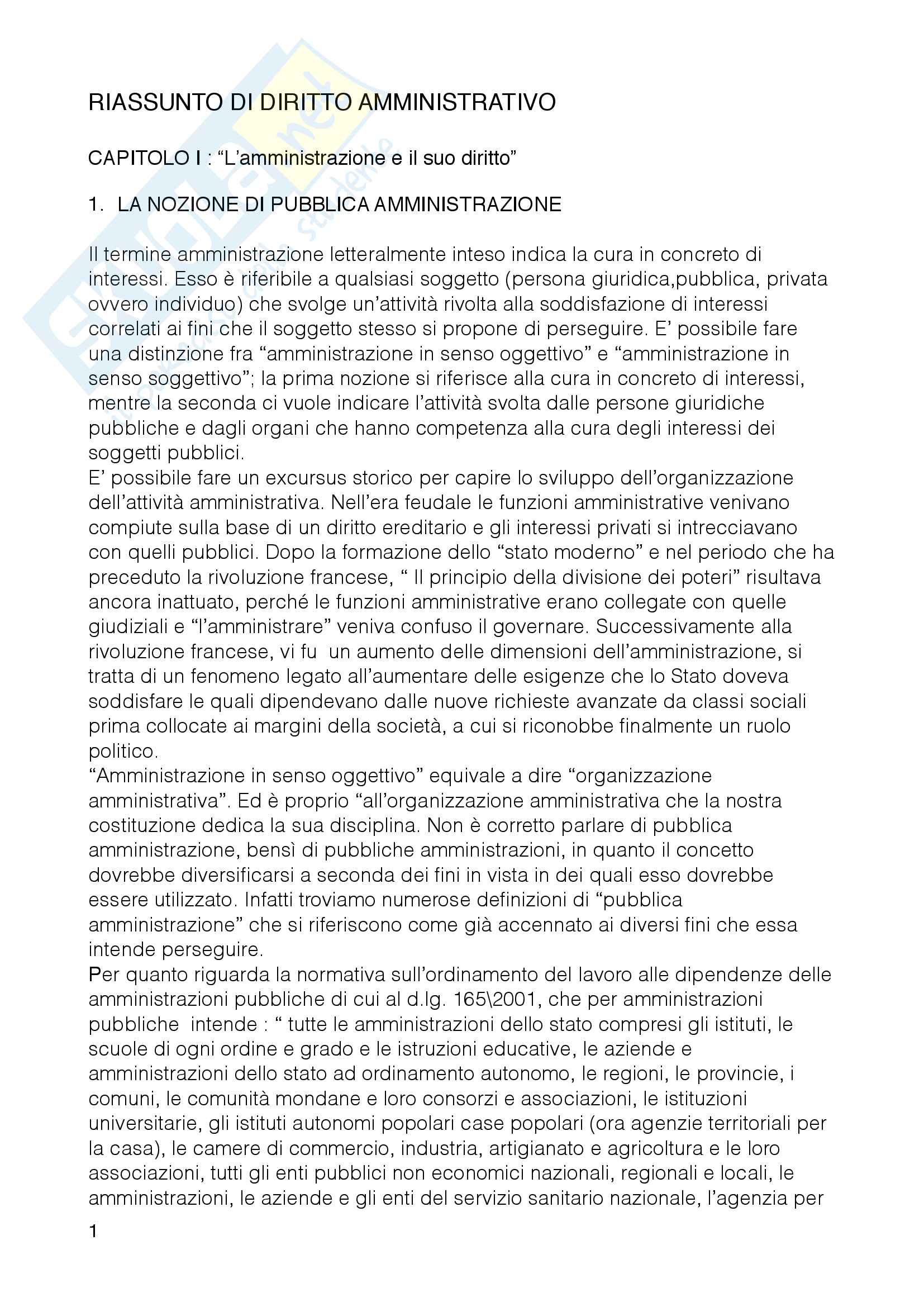 Nozioni Di Diritto Amministrativo Riassunto Pdf