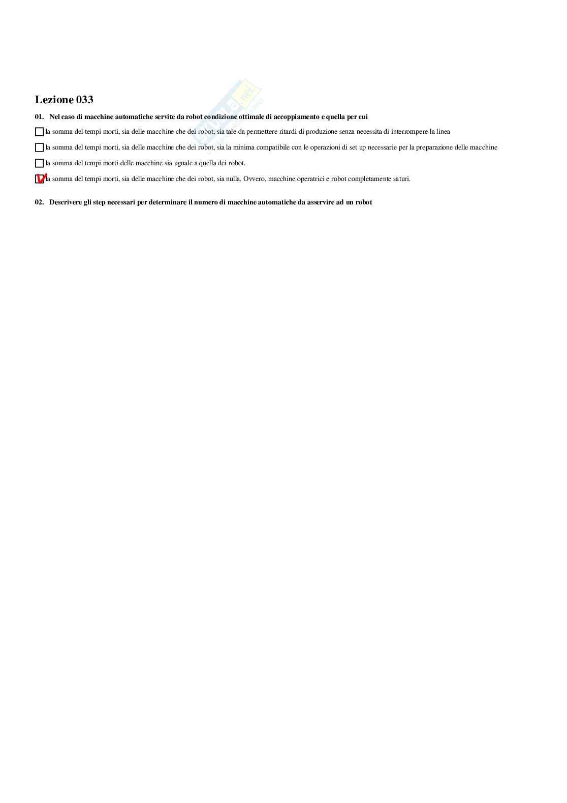 Paniere impianti meccanici - risposte multiple Pag. 36