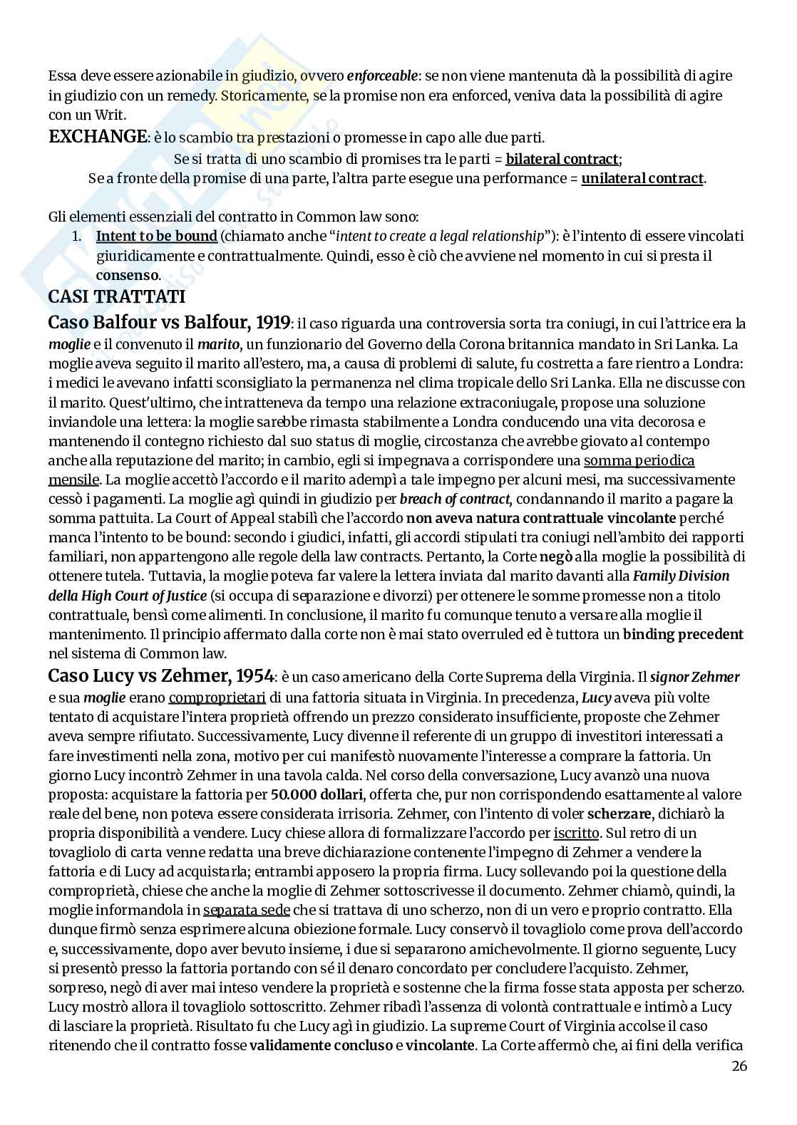 Appunti di Diritto privato comparato Pag. 26