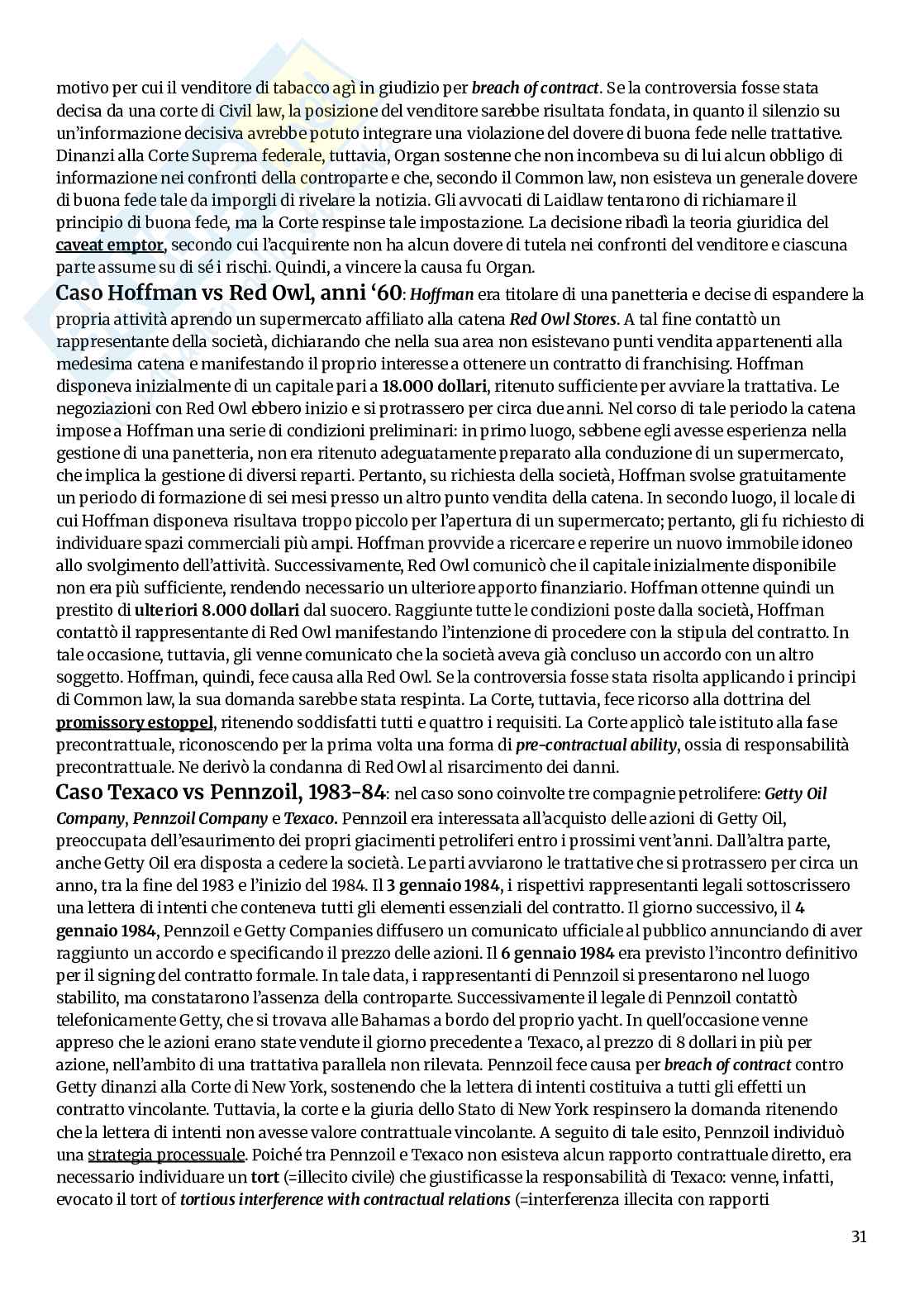 Appunti di Diritto privato comparato Pag. 31