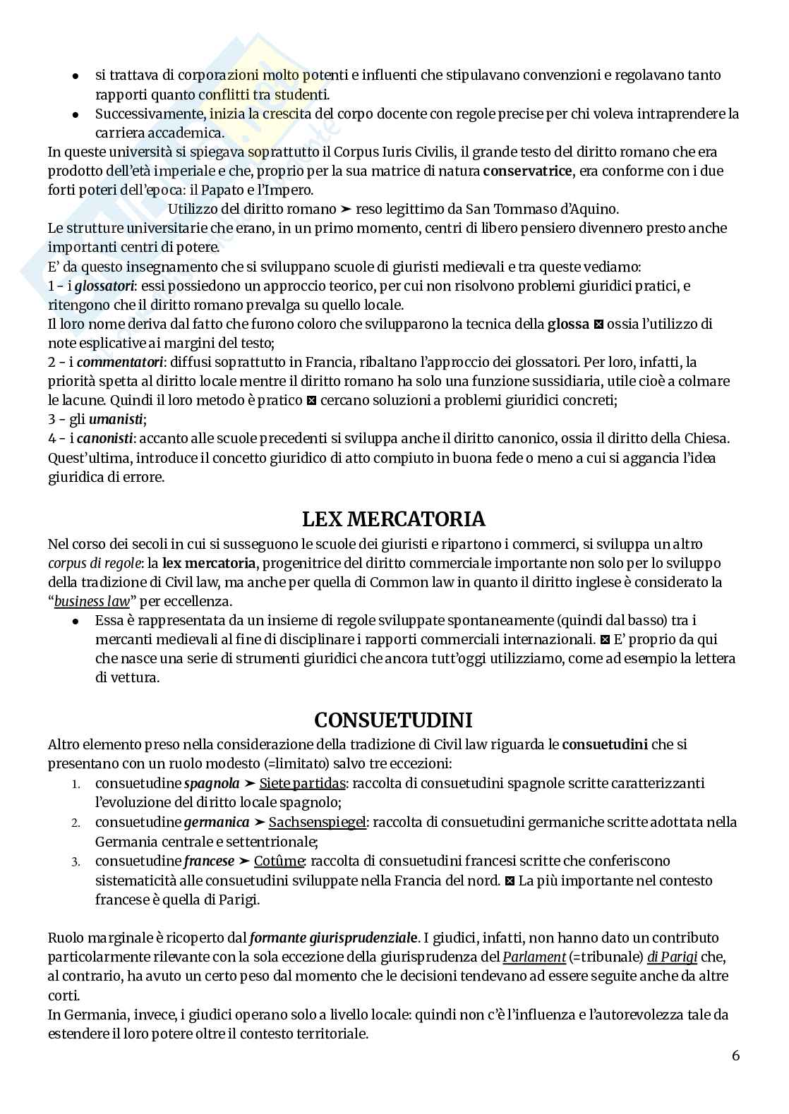 Appunti di Diritto privato comparato Pag. 6