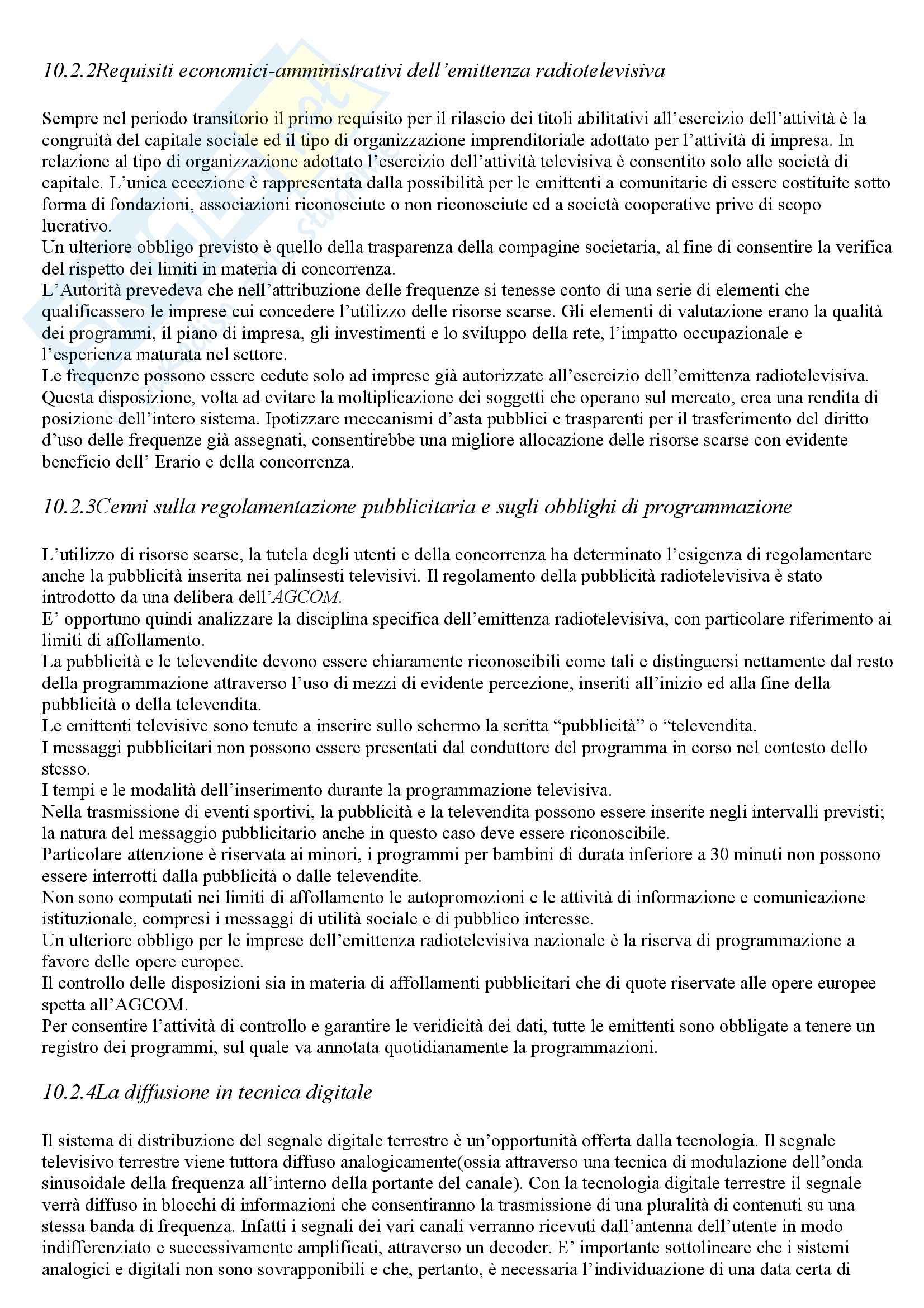 Riassunto esame Diritto, prof. Di Amato, libro consigliato Diritto dei mezzi di comunicazione Pag. 21