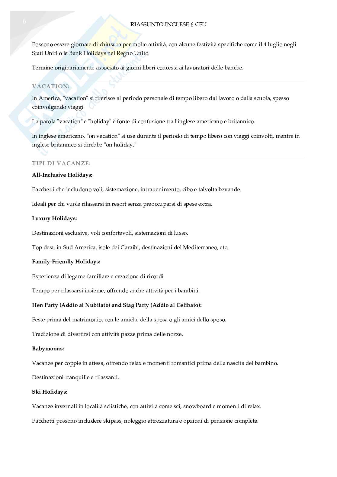 Slide inglese riassunte tradotte in italiano 6 crediti Pag. 6