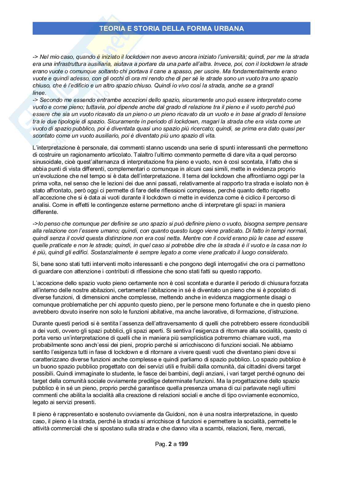Esame Teoria e Storia della forma urbana  Pag. 2