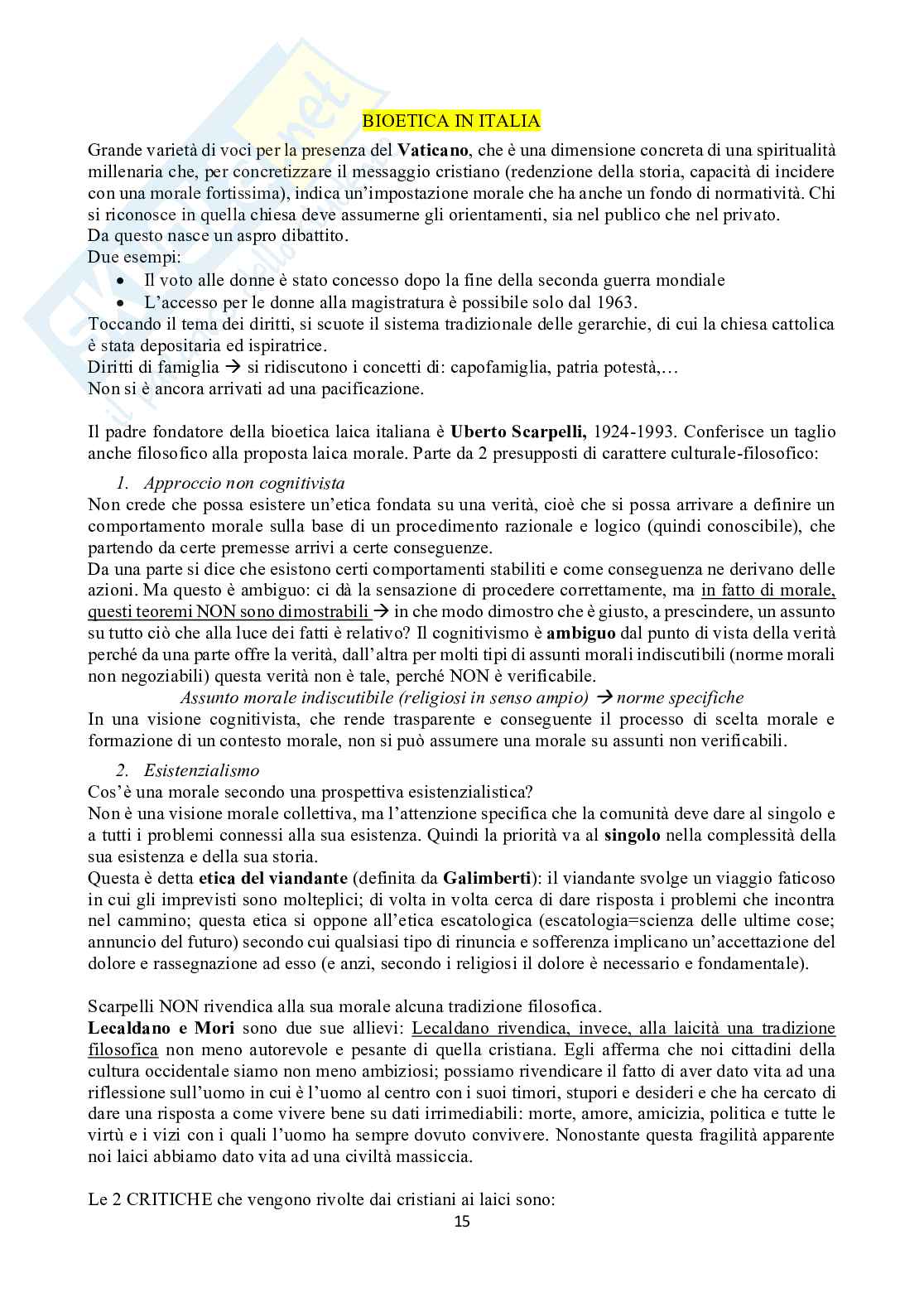 Appunti di bioetica Pag. 16