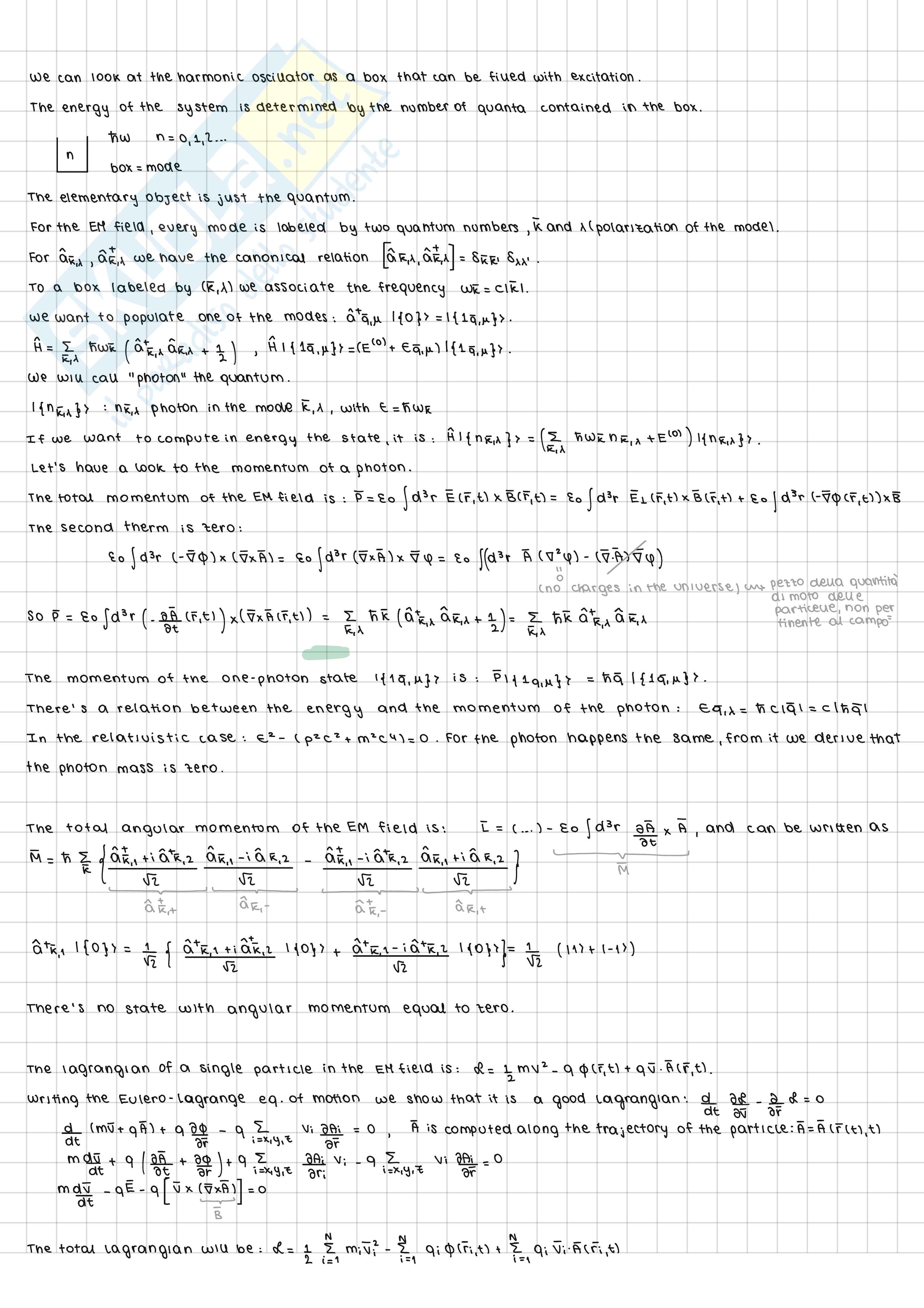 Advanced quantum mechanics Pag. 6