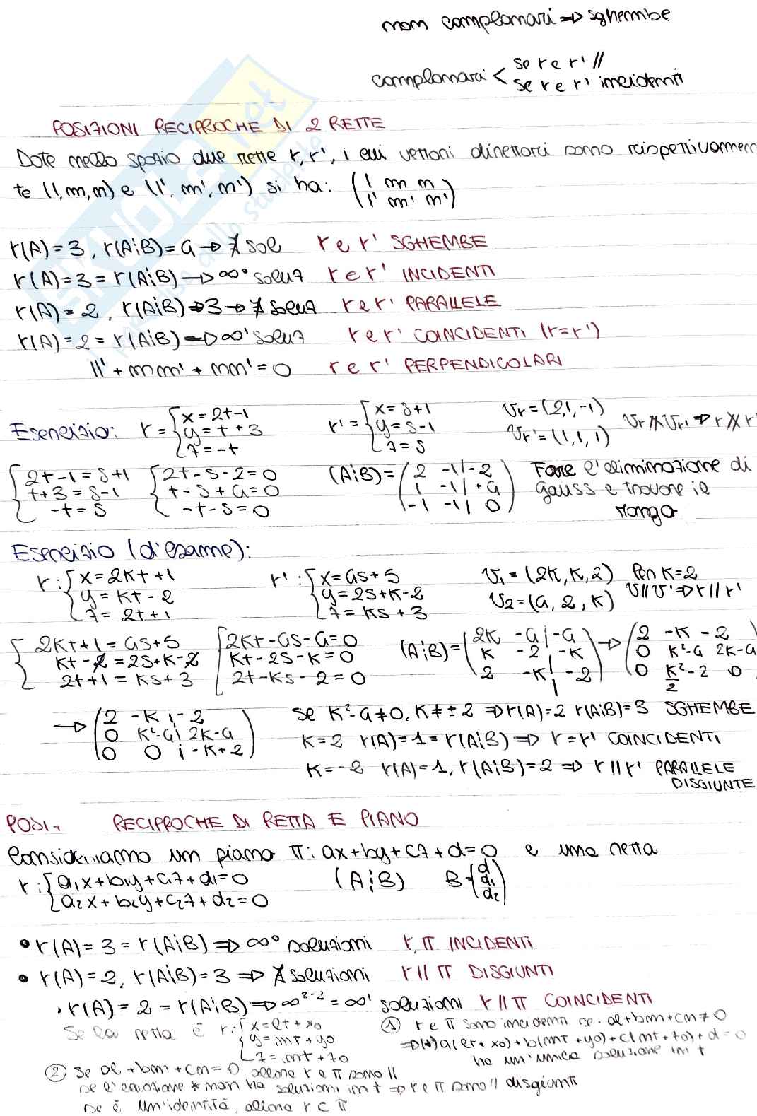 Teoria e esercizi di Algebra e Geometria Pag. 31