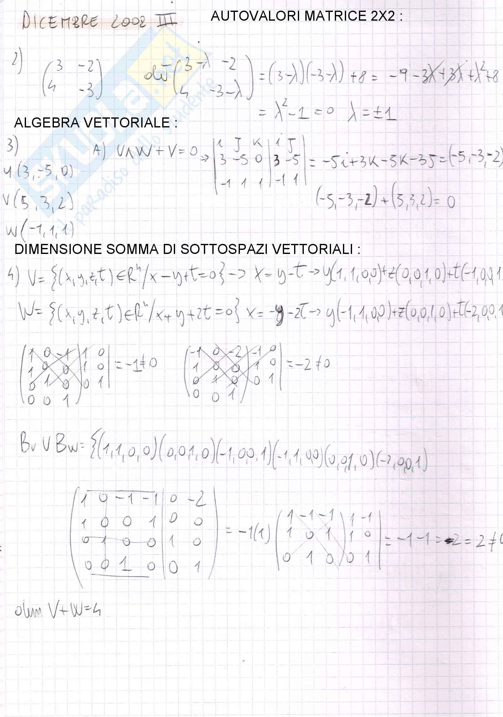 Come Passare L Esame Di Algebra Lineare