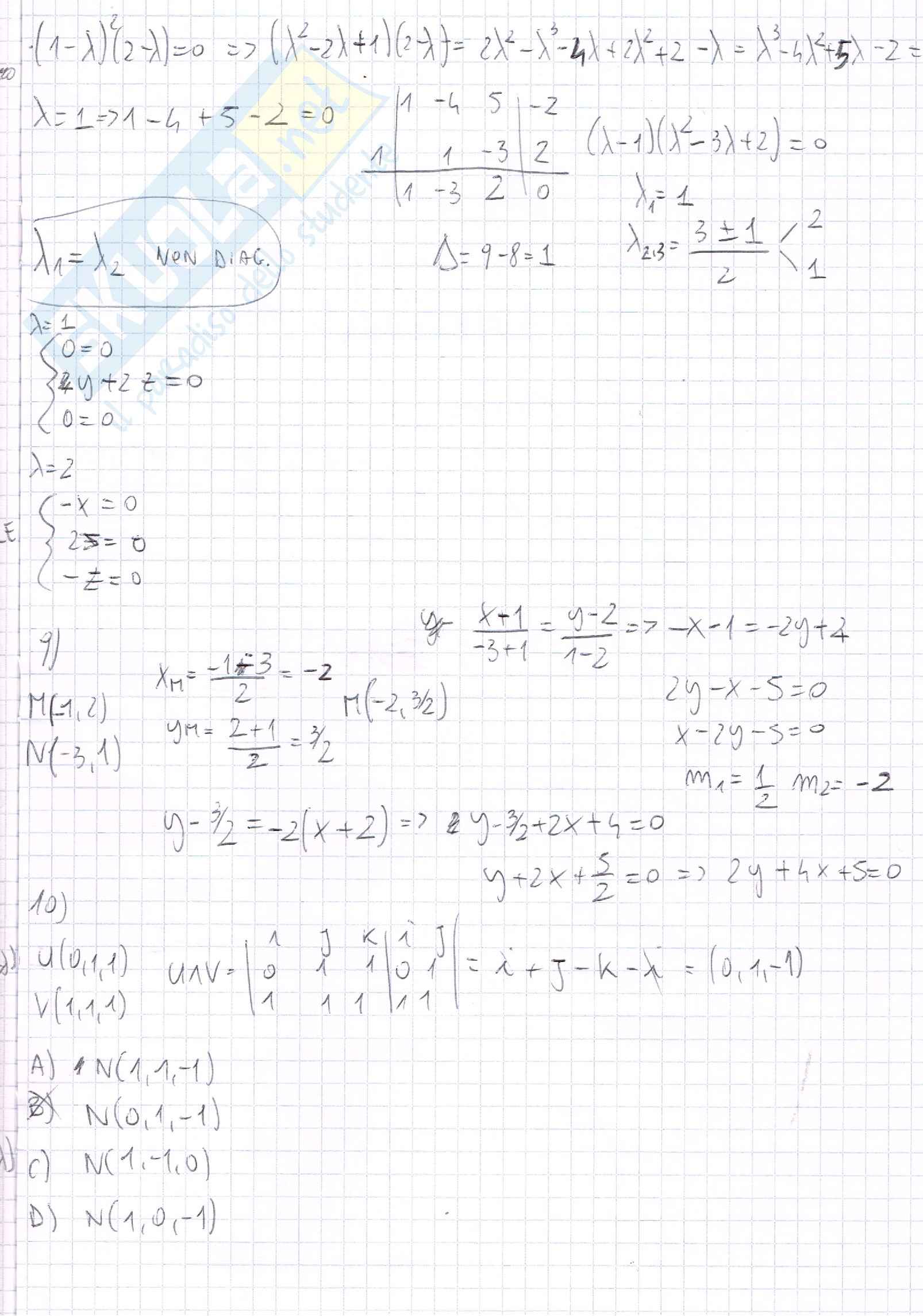 Come Passare L Esame Di Algebra Lineare