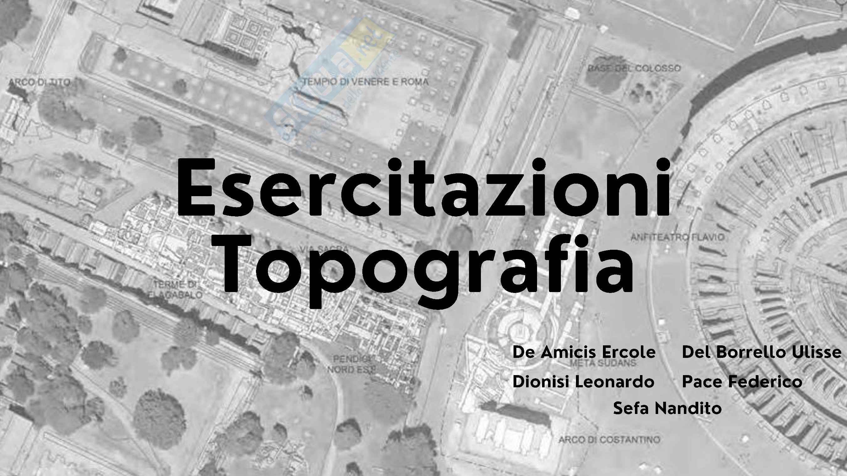 Esercitazioni Topografia Pag. 1