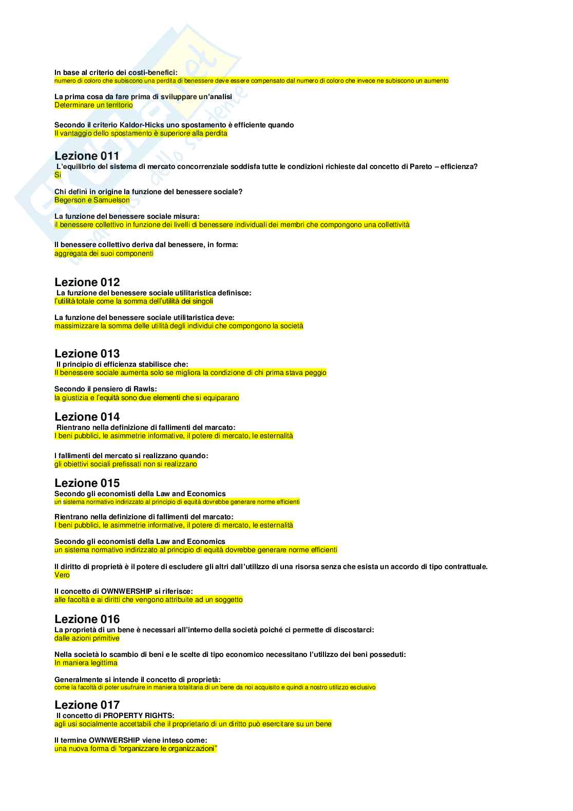 Paniere multiple Economia del diritto   Pag. 2
