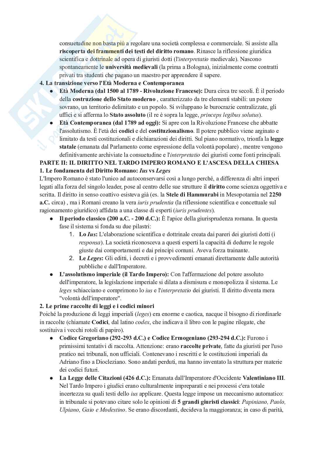 Storia del diritto europeo Pag. 2
