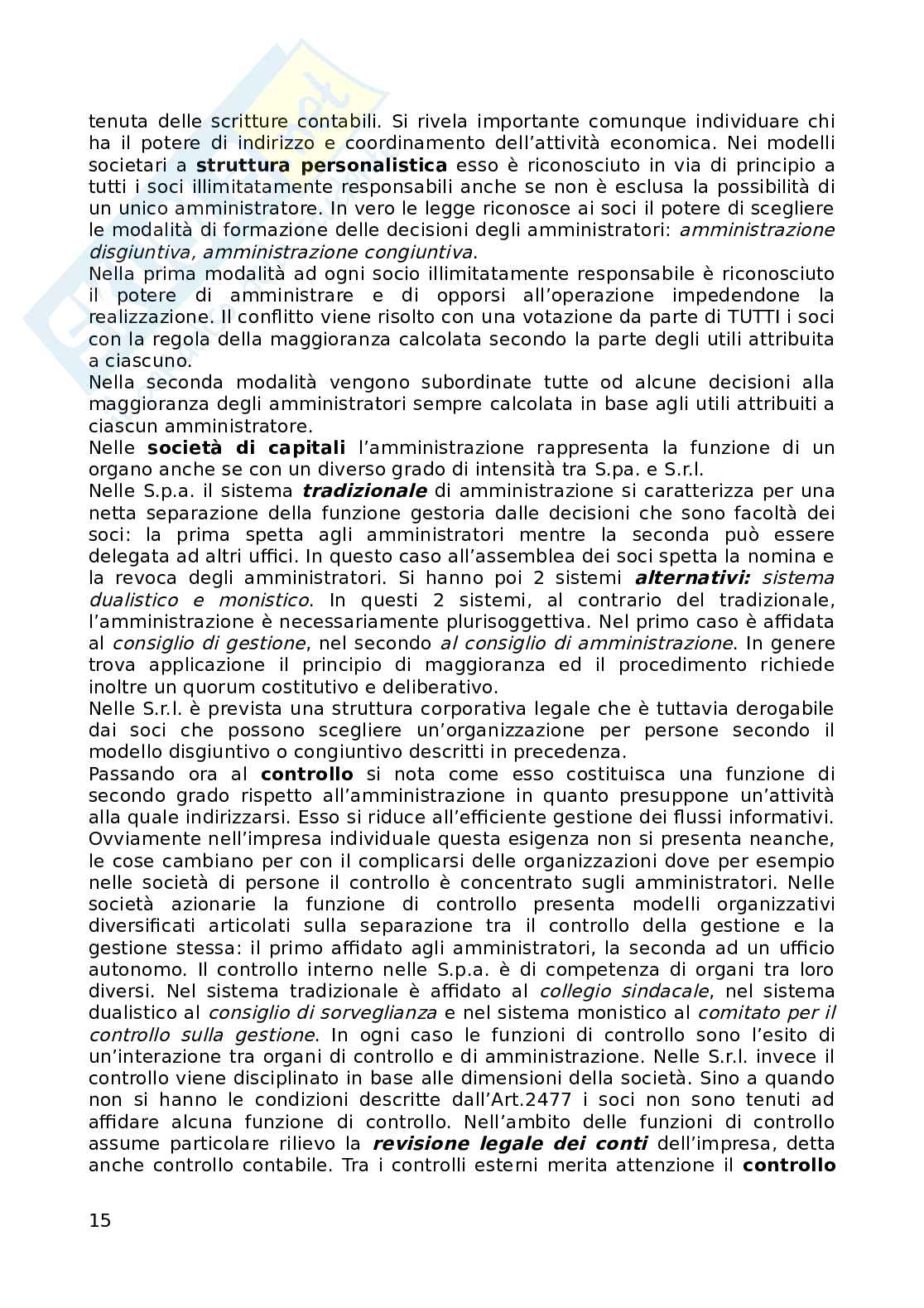 Riassunto esame Diritto commerciale, prof. Abriani, libro consigliato Diritto delle imprese, manuale breve, Abriani Pag. 16