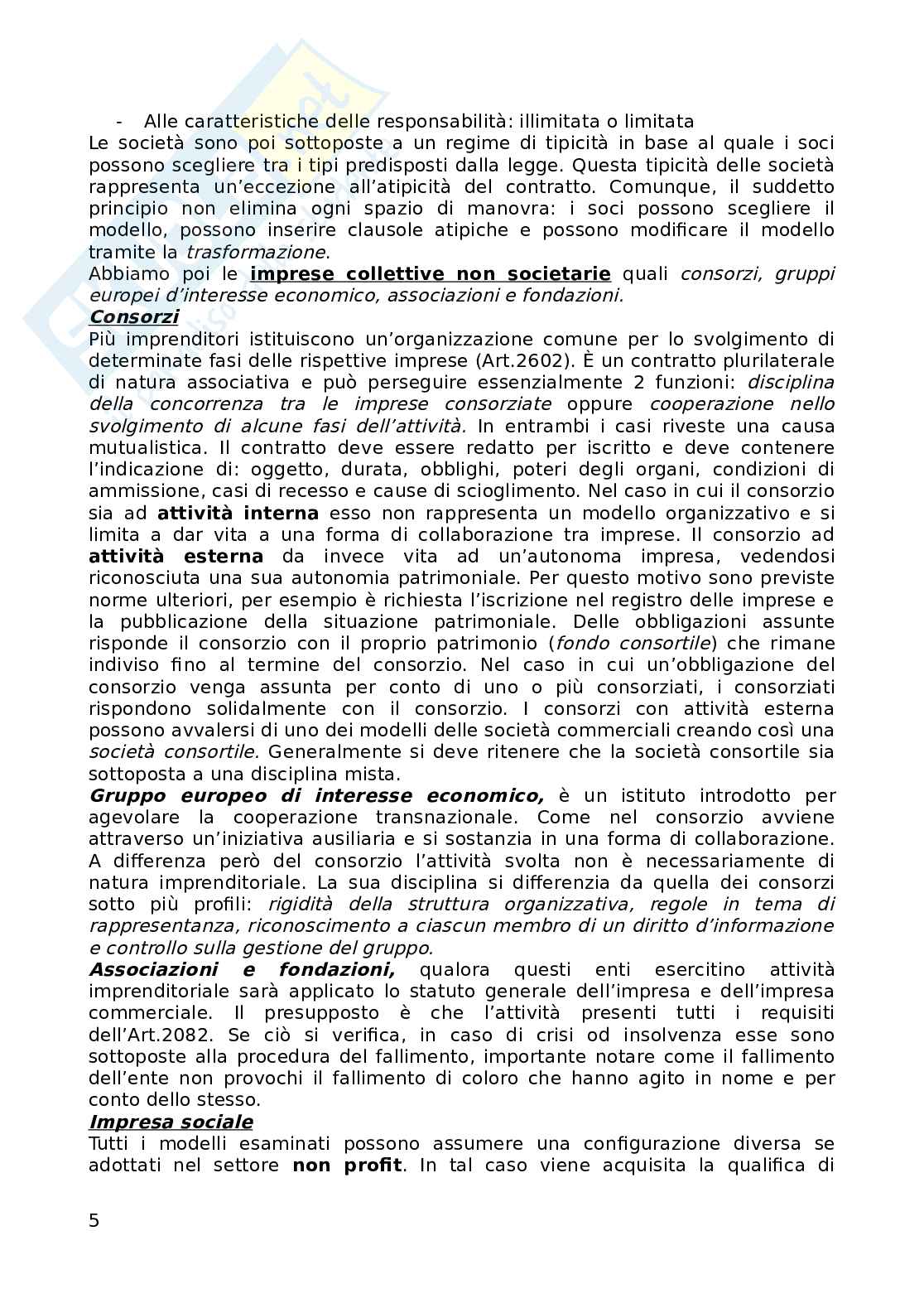 Riassunto esame Diritto commerciale, prof. Abriani, libro consigliato Diritto delle imprese, manuale breve, Abriani Pag. 6