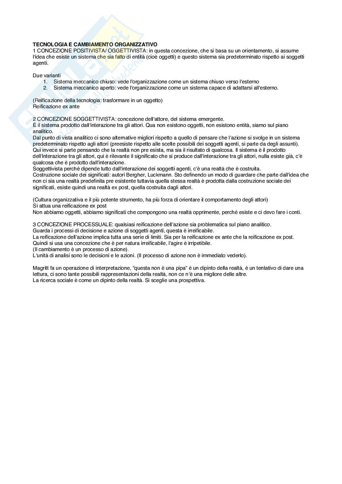 Appunti per parziale Cambiamento organizzativo per la trasformazione digitale Pag. 1