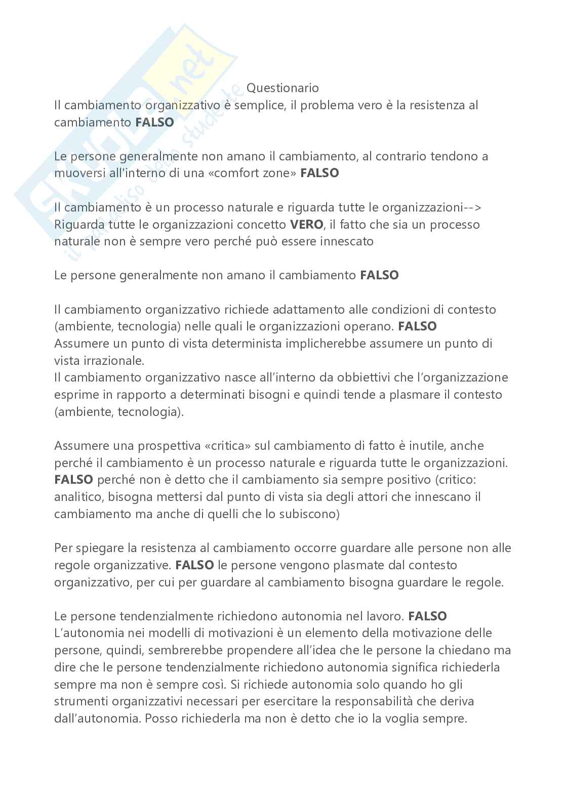 Appunti per parziale Cambiamento organizzativo per la trasformazione digitale Pag. 6