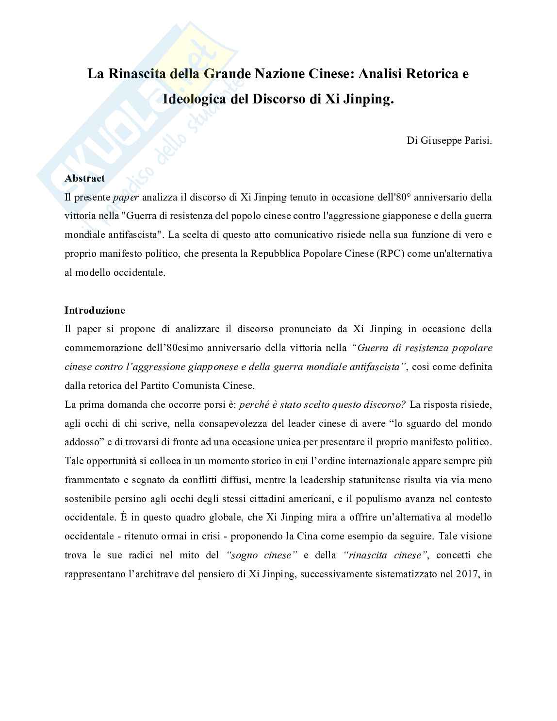 Paper Xi Jinping Pag. 1