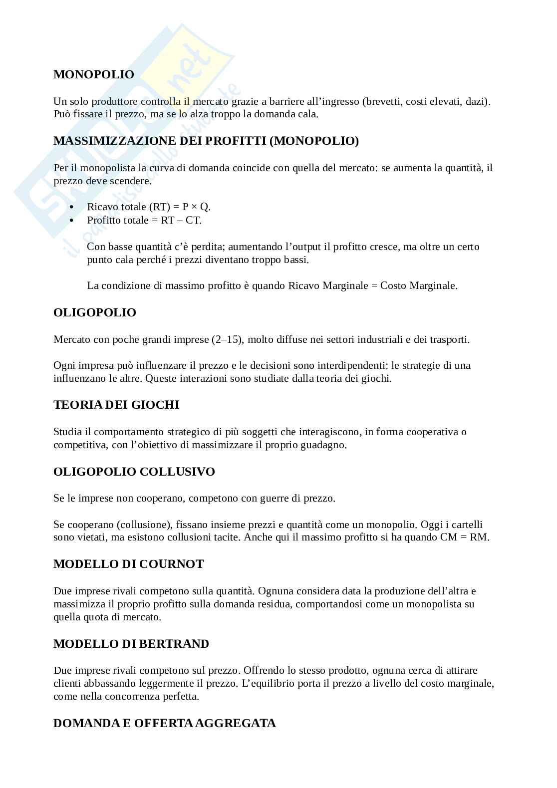 Appunti di Economia politica Pag. 6