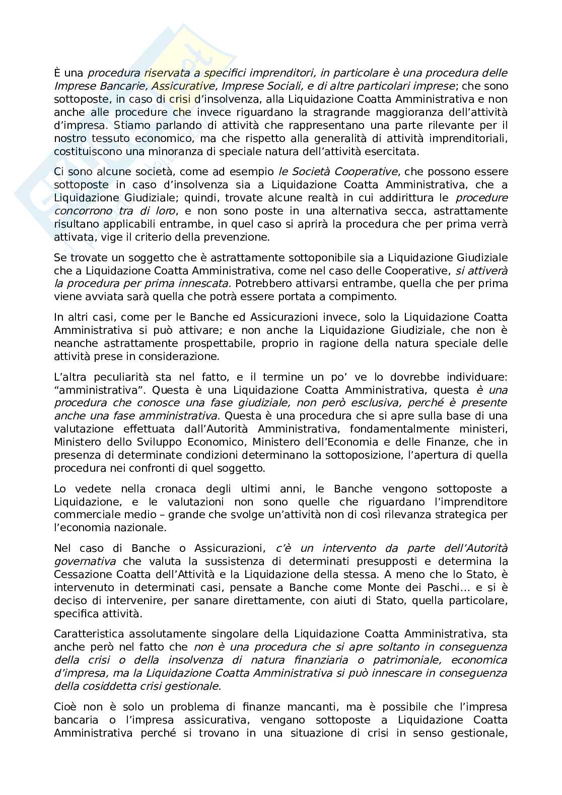 Appunti di lezione di Diritto commerciale sull’accordo di ristrutturazione dei debiti  Pag. 11