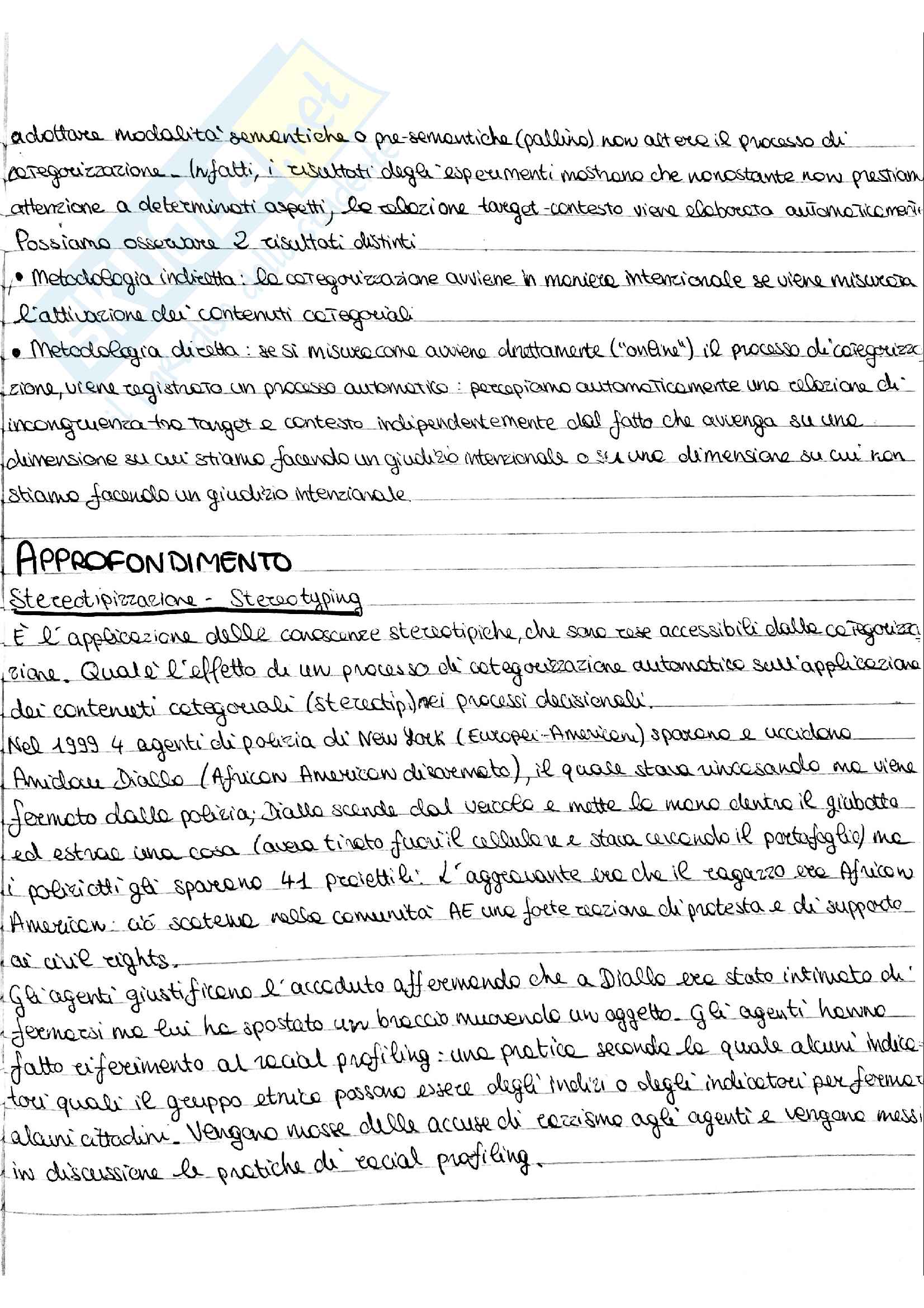 La stereotipizzazione Pag. 1