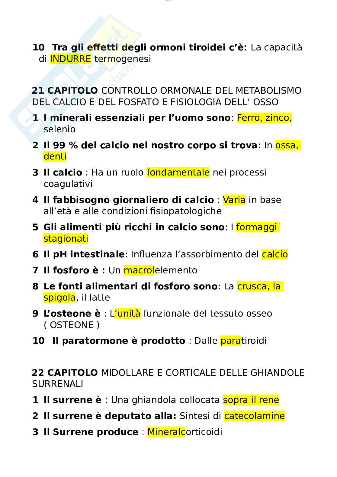 Paniere esame Fisiologia applicata allo sport  Pag. 26