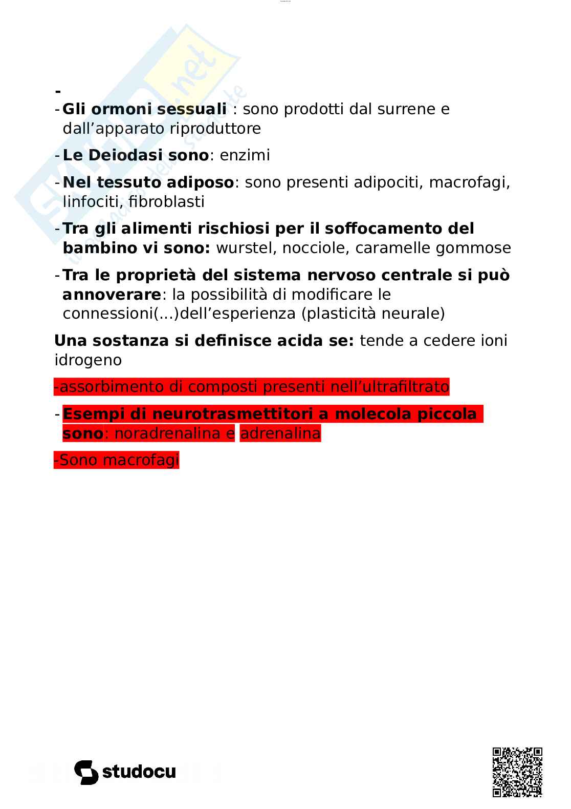 Paniere esame Fisiologia applicata allo sport  Pag. 51