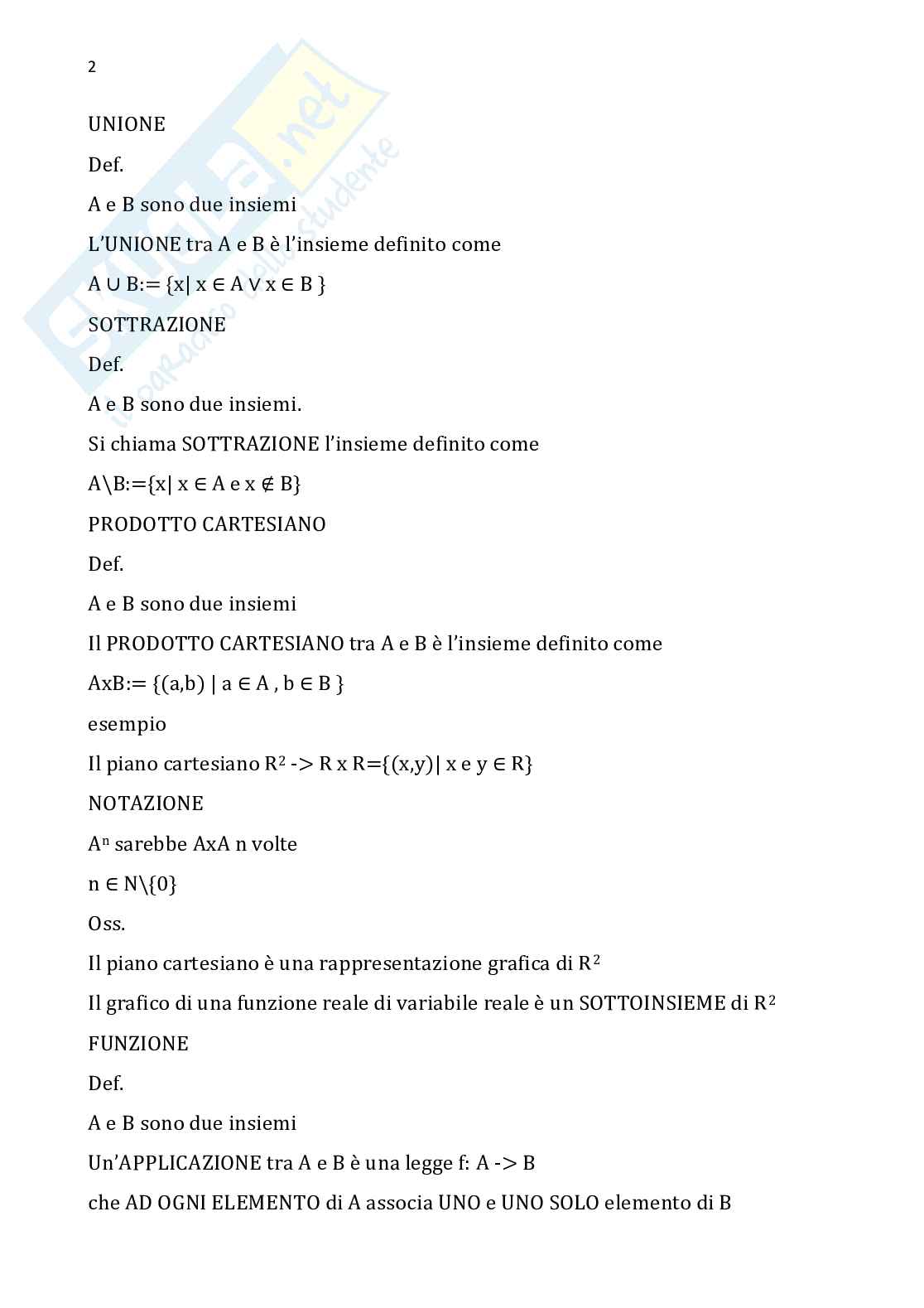 Algebra e geometria lineare - Parte 1 Pag. 2