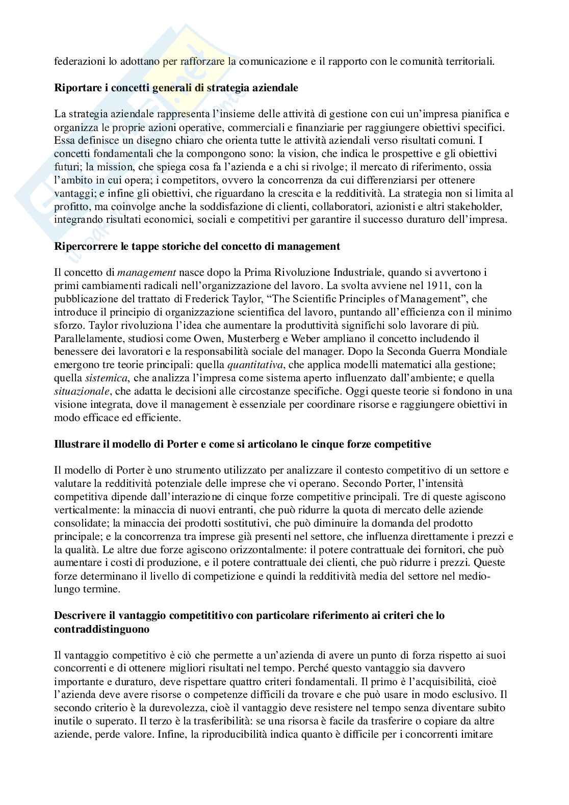 Paniere Economia aziendale (2026) - Risposte aperte corrette  Pag. 6