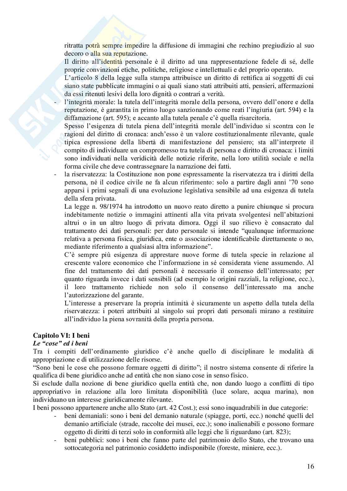 Riassunto esame Diritto privato, Prof. Fusar Poli Elisabetta, libro consigliato Manuale di diritto privato, Torrente Pag. 16