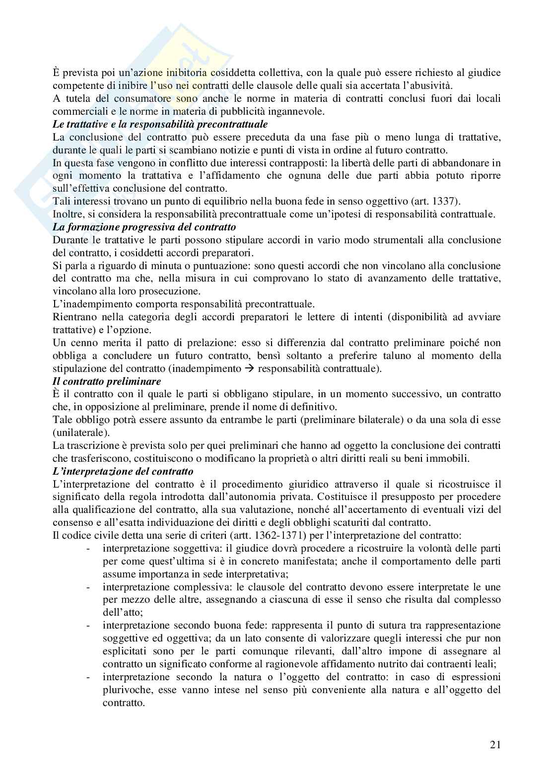 Riassunto esame Diritto privato, Prof. Fusar Poli Elisabetta, libro consigliato Manuale di diritto privato, Torrente Pag. 21
