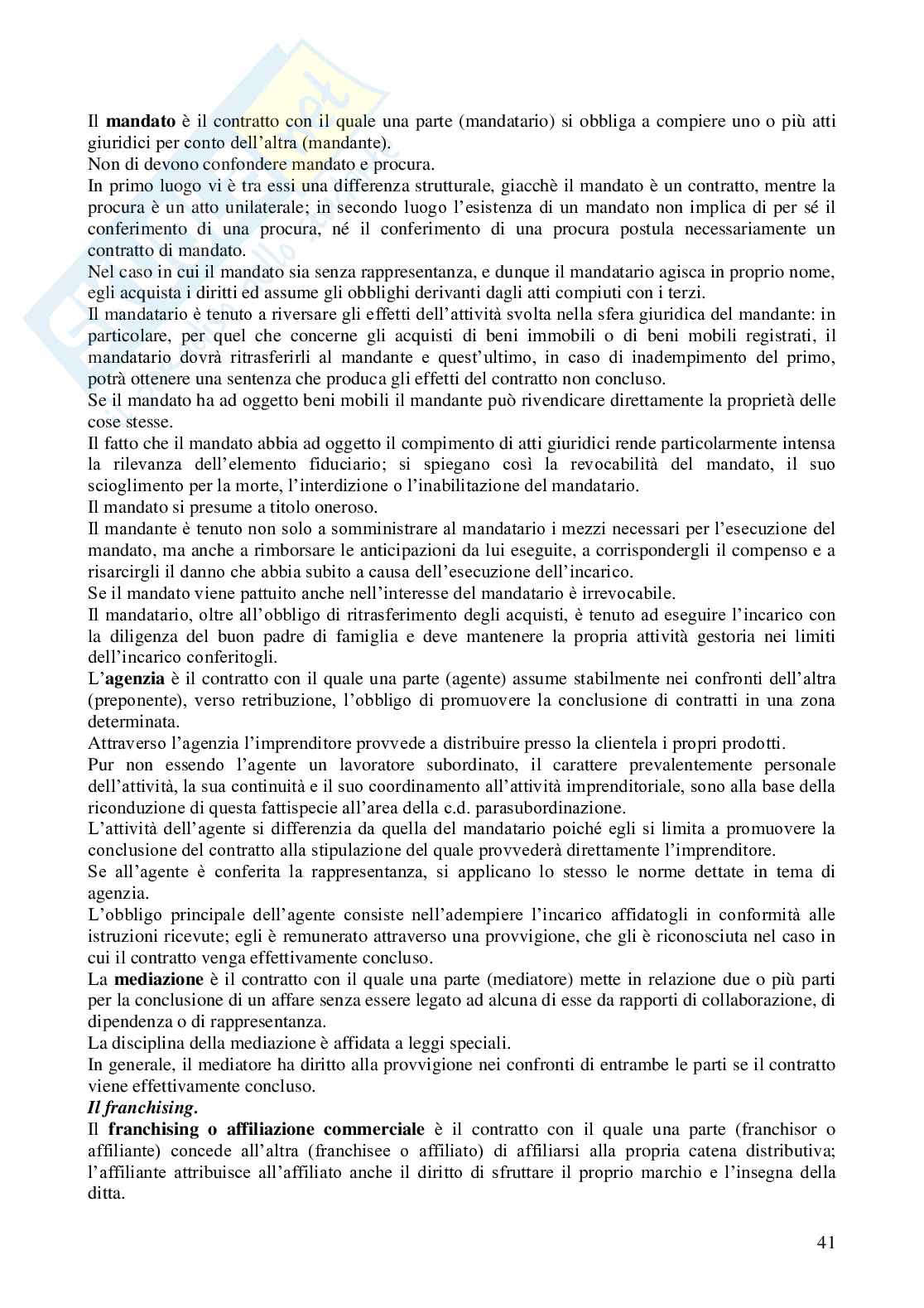 Riassunto esame Diritto privato, Prof. Fusar Poli Elisabetta, libro consigliato Manuale di diritto privato, Torrente Pag. 41